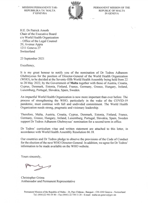 Proposals from Malta