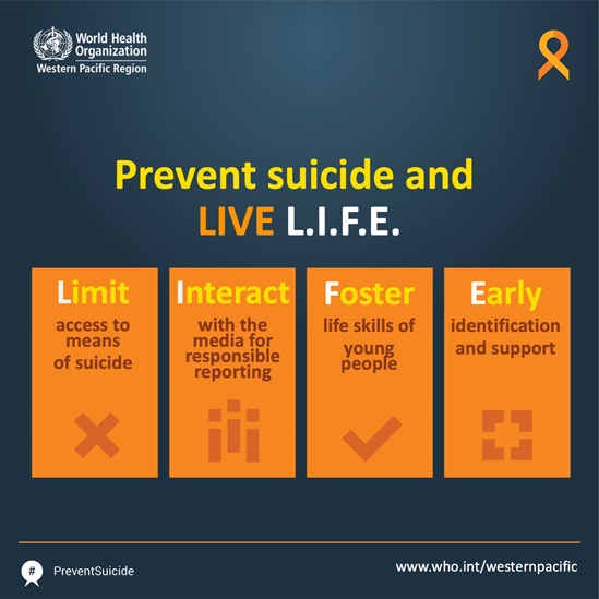 Prevent suicide and Live L.I.F.E.