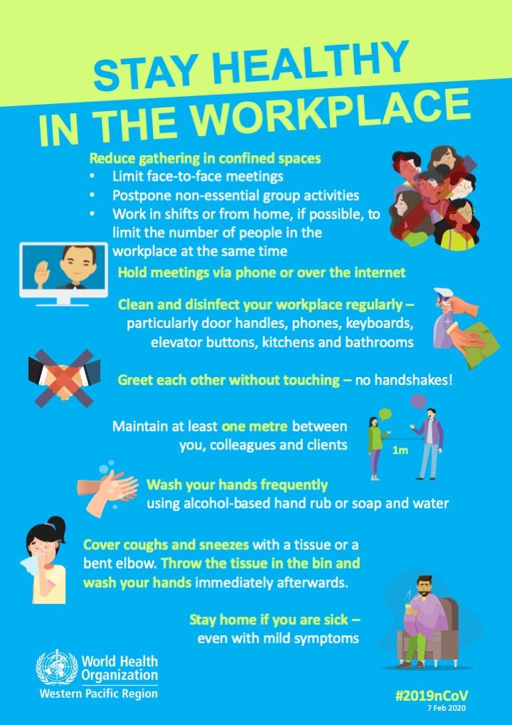 Stay healthy in the workplace